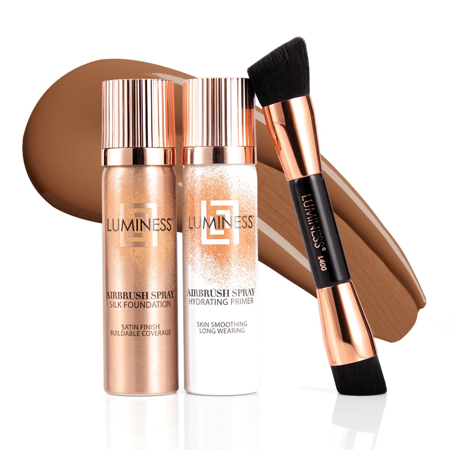 Get Airbrush Spray Silk Foundation Starter Kit – LUMINESS