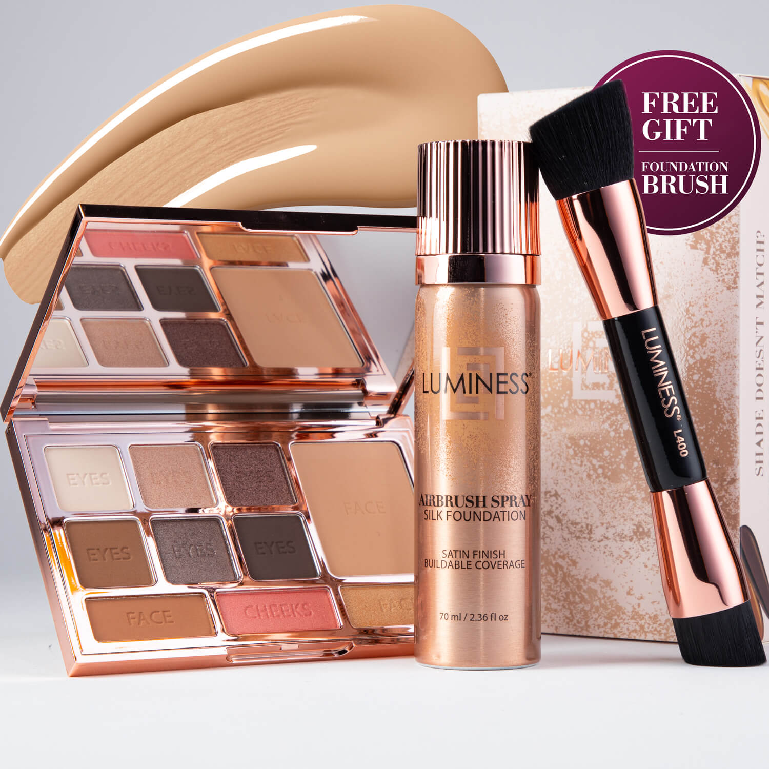 AllinOne Face Time Complete Airbrush Kit LUMINESS