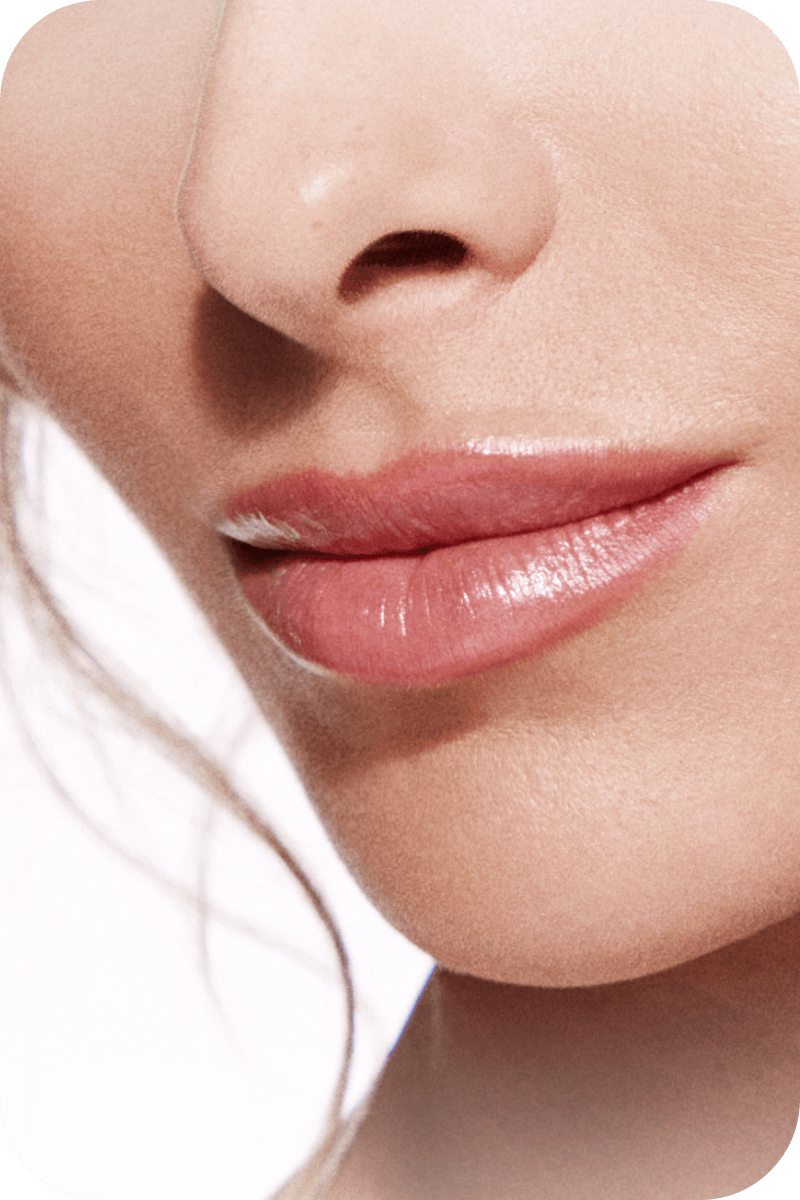 Close up of woman's lips