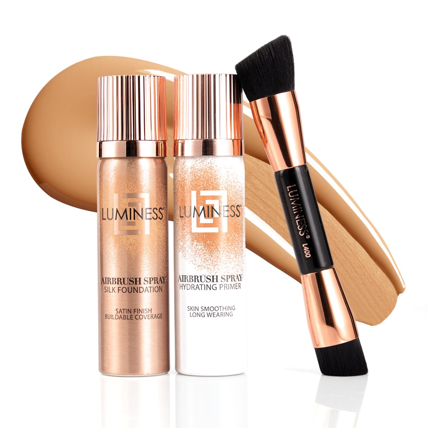 Get Airbrush Spray Silk Foundation Starter Kit – LUMINESS