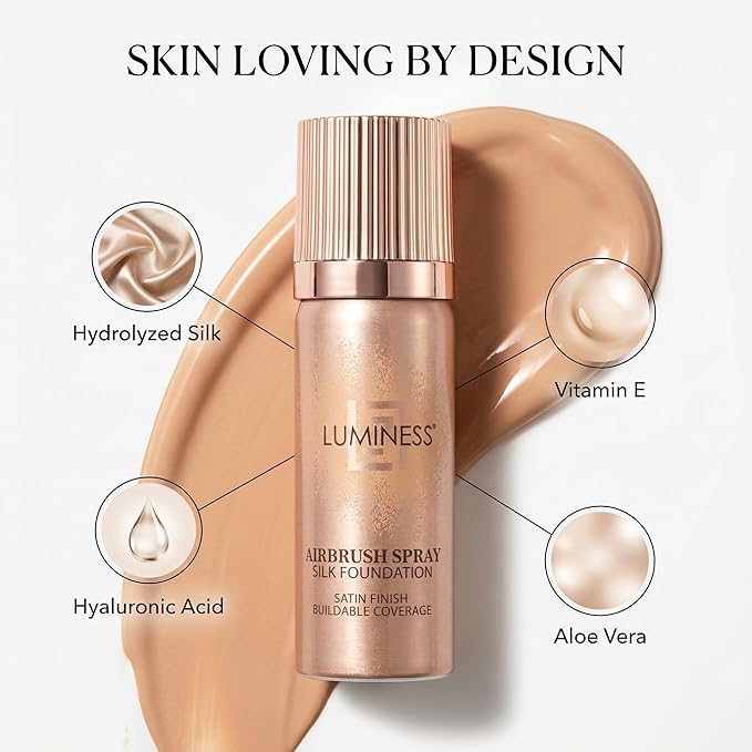 Get Airbrush Spray Silk Foundation Starter Kit – LUMINESS