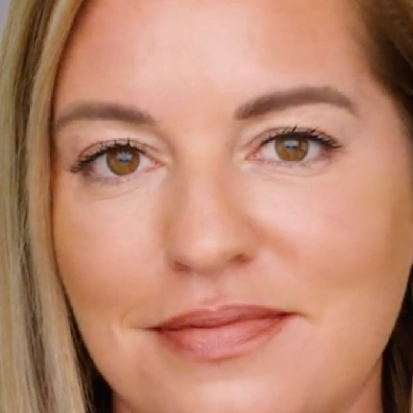 Close up of a woman's face and skin