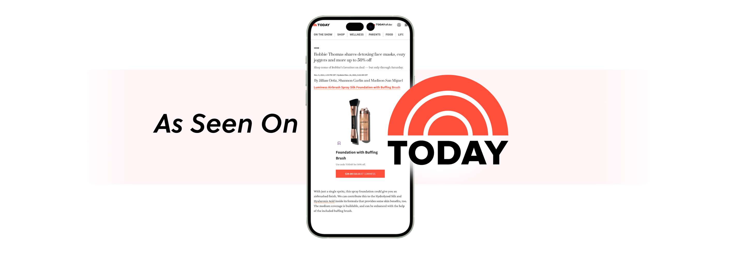 Experience Airbrush Spray Silk Foundation, Trial Kit LUMINESS